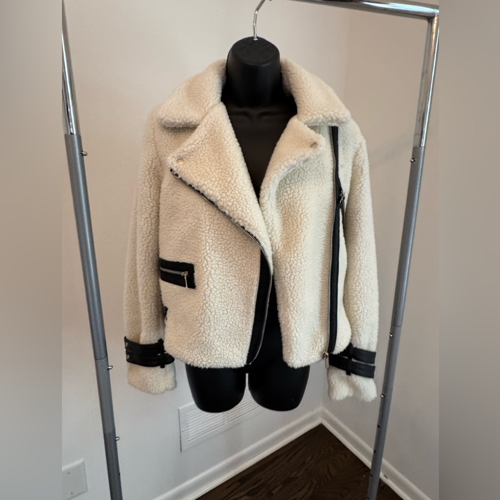 Misguided aviator biker jacket US 6